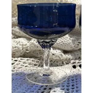 (2) CAMBRIDGE by Celebrity Champagne Tall Sherbet Glasses